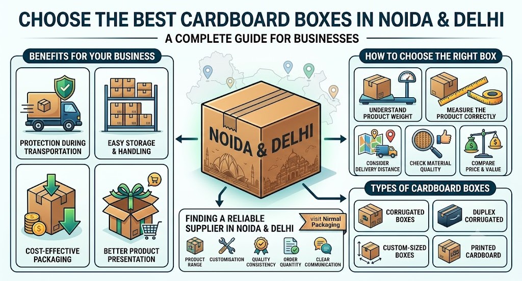 How to Choose the Best Cardboard Boxes in Noida and Delhi